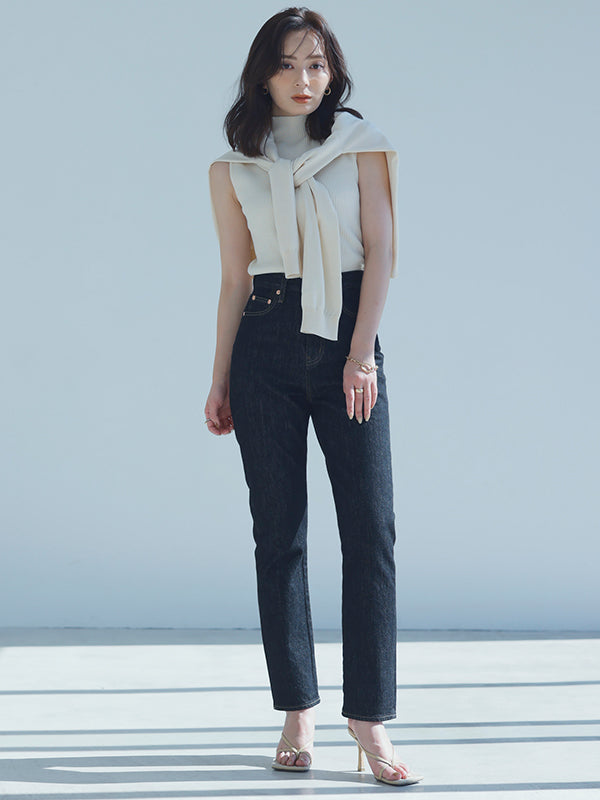 【新品・未使用・タグ付き】anuans スリムストレートデニム Slim straight denim