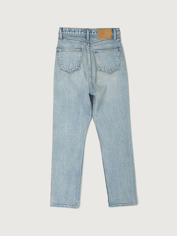 Slim straight denim