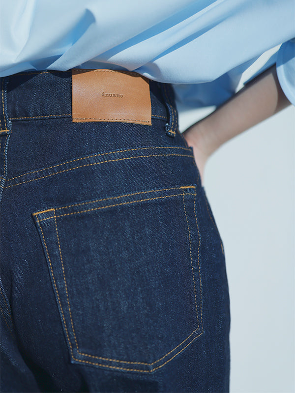 Wide leg denim