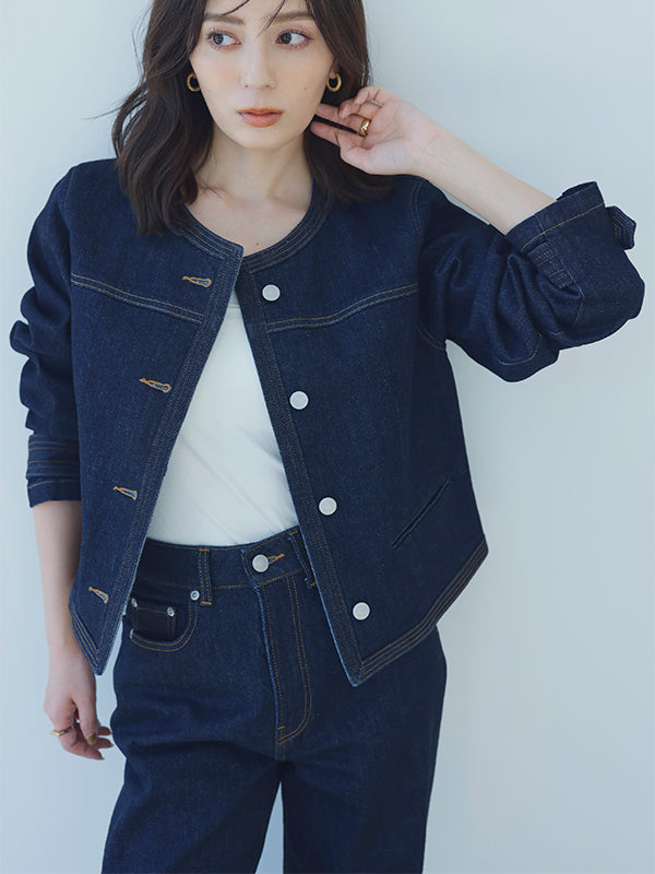 Wide leg denim