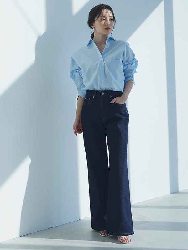 Wide leg denim