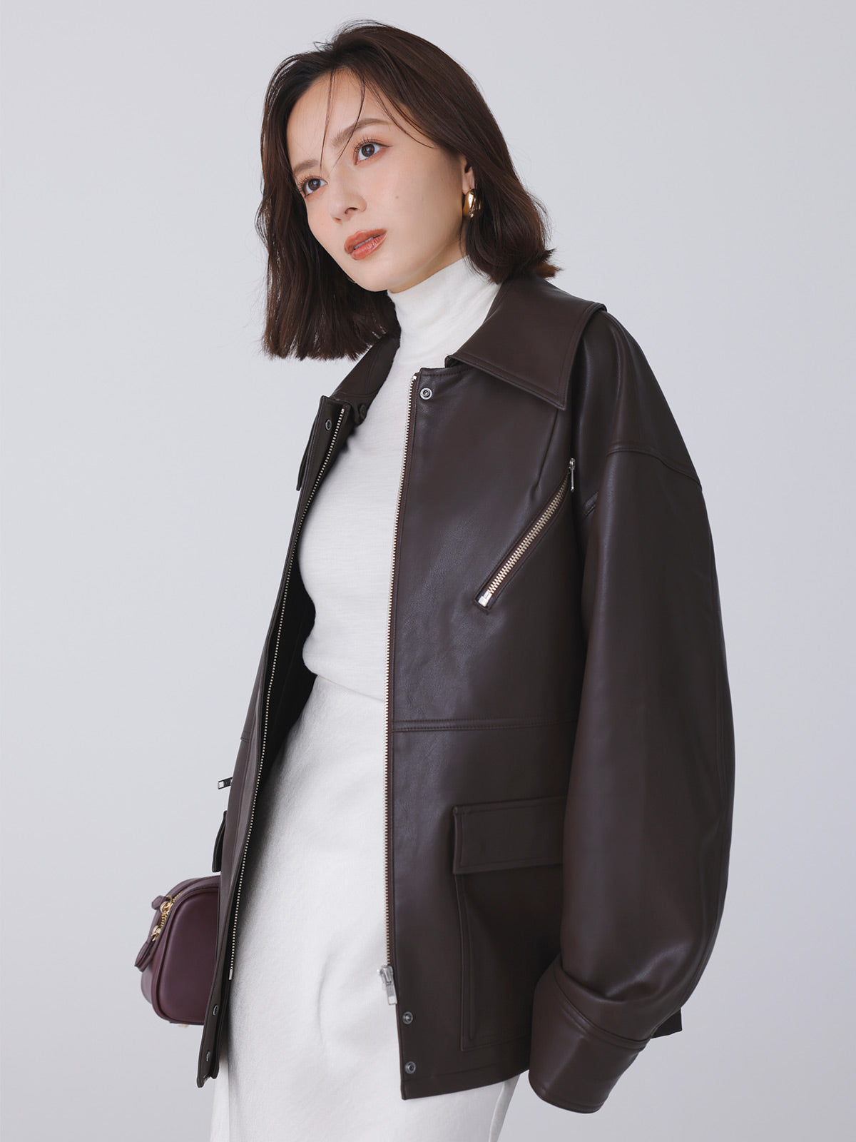 ボクシードロップレザージャケット