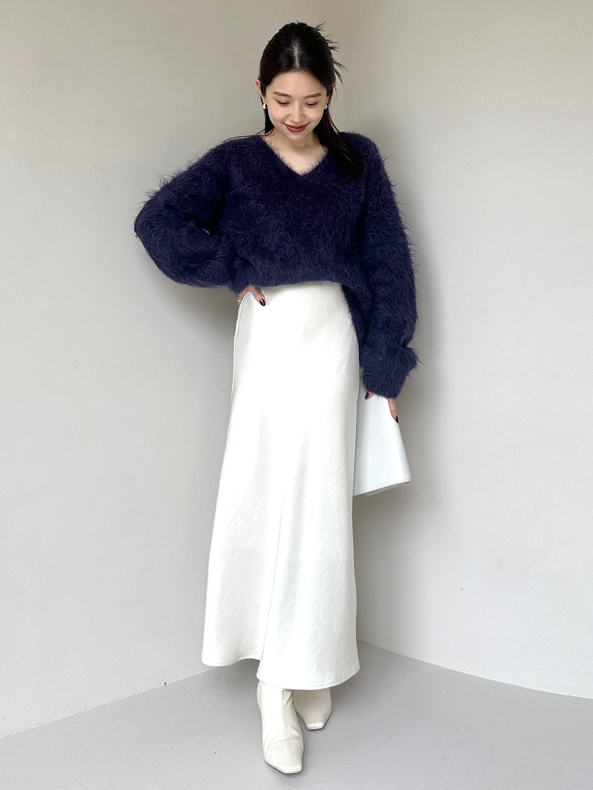 ニット セーター スーリーアルパカニットプルオーバー レディース スーリーアルパカニットプルオーバー(F BEIGE): トップスanuans