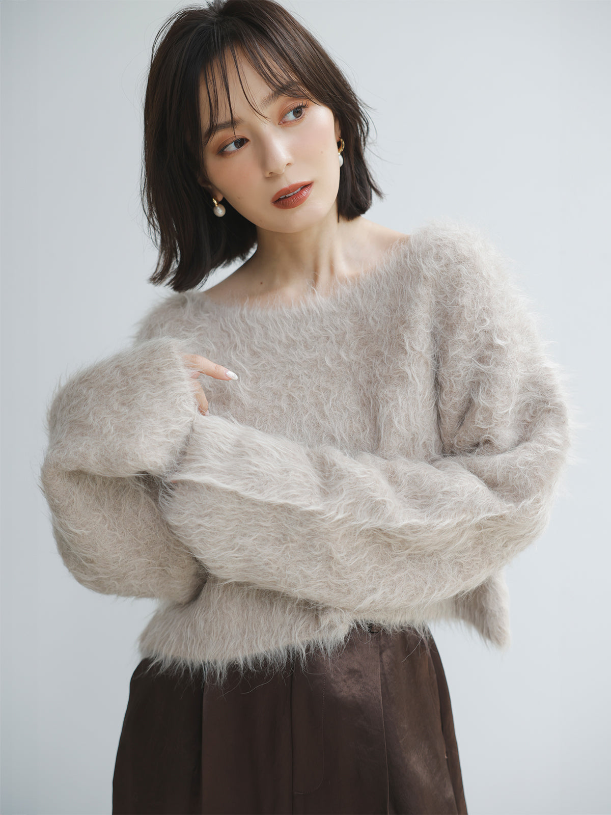 sosotto (ソソット) | アルパカ混フワフワクルーPO (gray) | トップス お洒落 楽天市場】sosotto (ソソット) | アルパカ混フワフワクルーPO