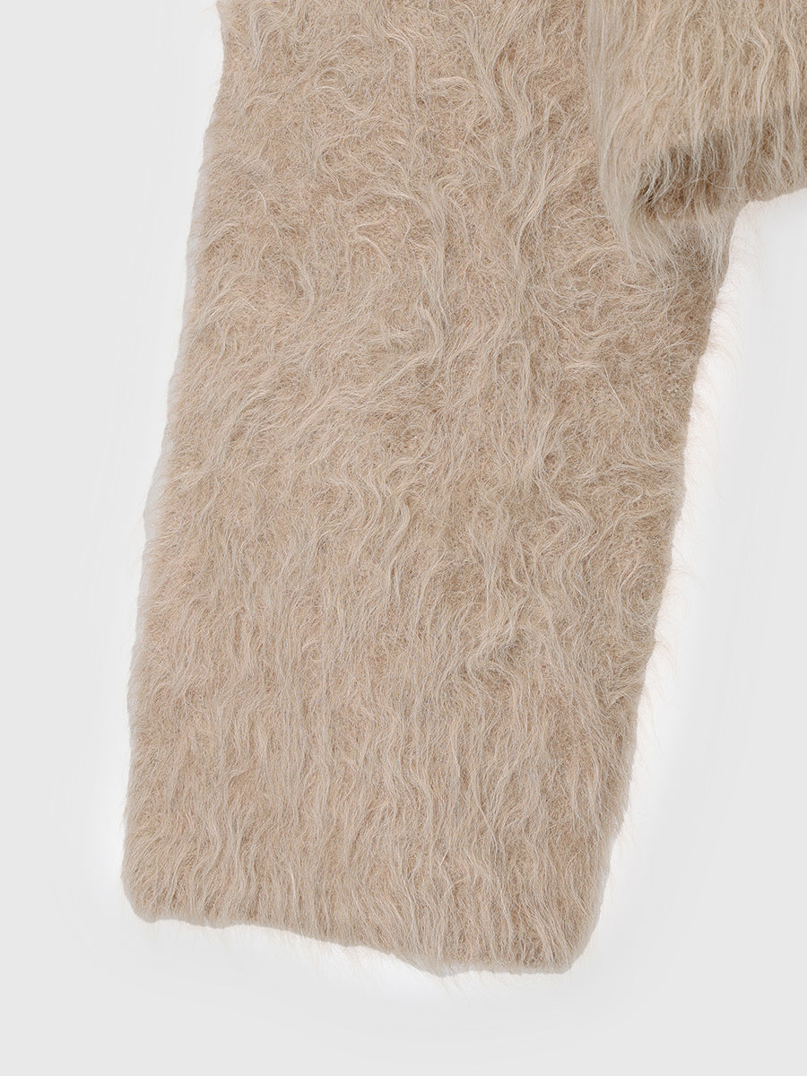 スーリーアルパカショートニットプルオーバー スーリーアルパカショートニットプルオーバー(F BEIGE