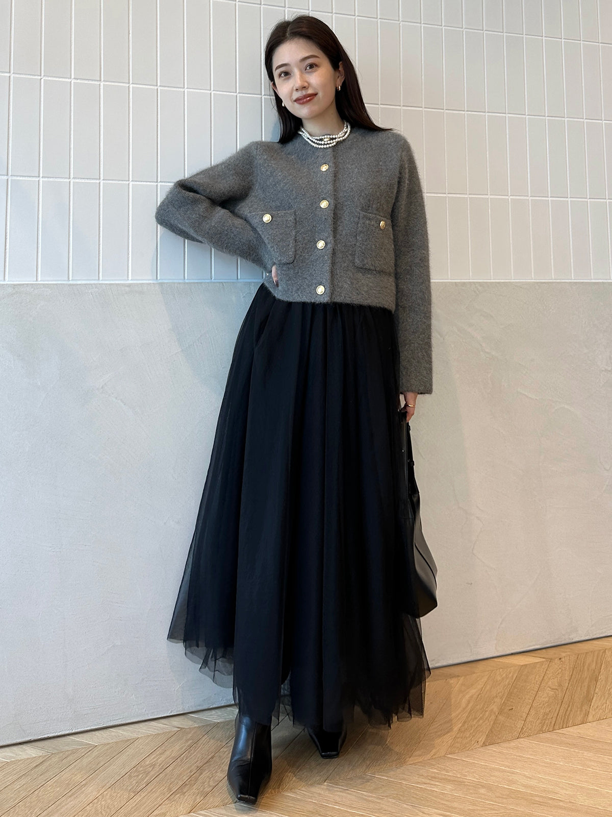 ボリューム シアー チュールスカート ティアード B3527 シアーボリュームチュールスカート