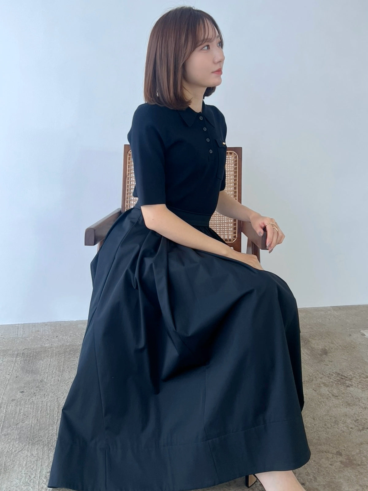[完売]ポロニットドッキングワンピース TIME SALE】ポロニットドッキングワンピース – BLUE ONLINE