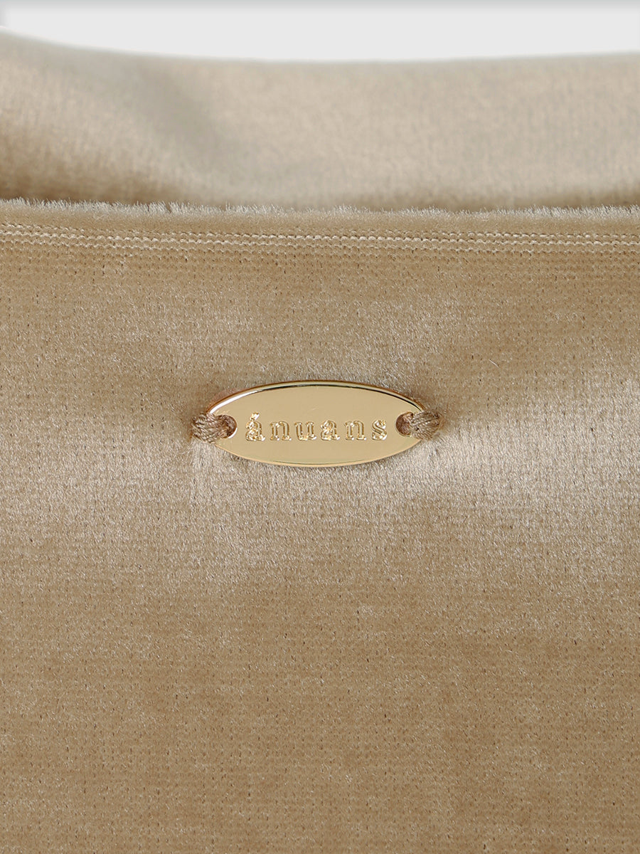 【OUR WACOAL×anuans】カップインベロアショートキャミソール