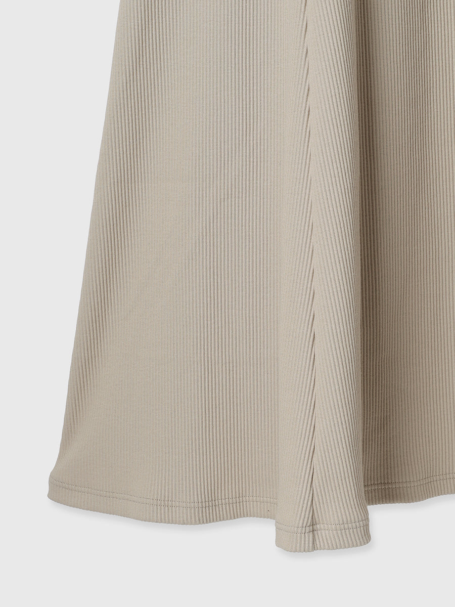 【OUR WACOAL×anuans】カップインマーメイドリブカットワンピース