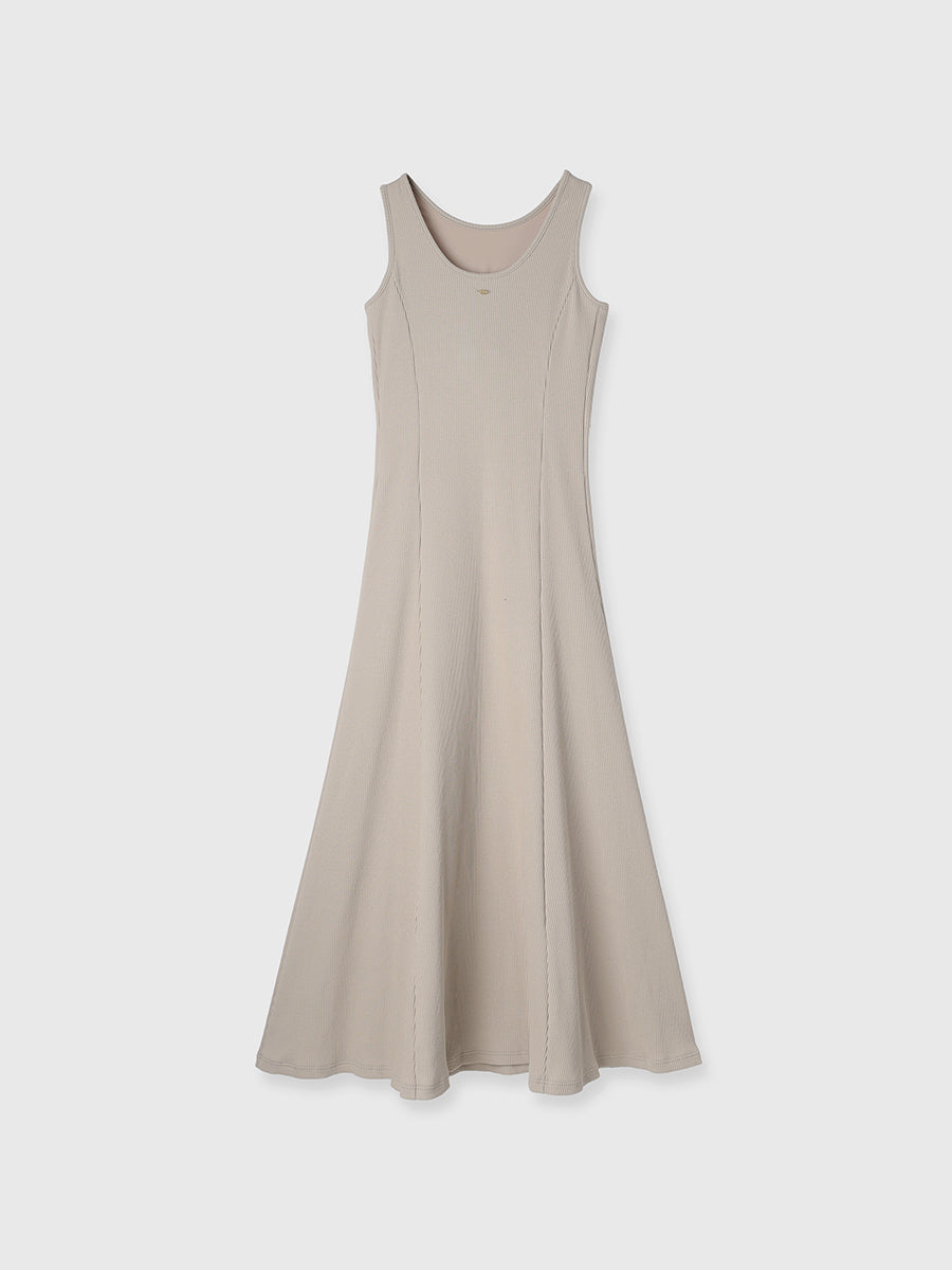 【OUR WACOAL×anuans】カップインマーメイドリブカットワンピース