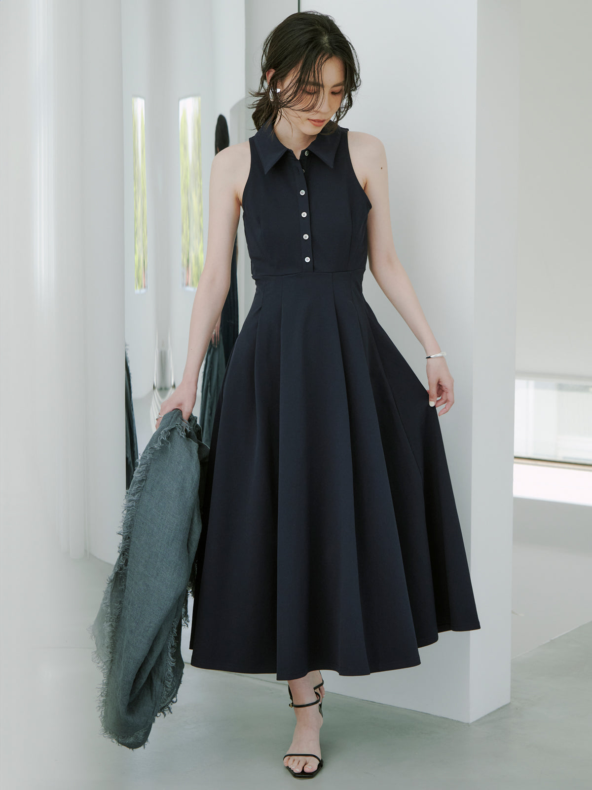 今期新品⭐︎ Re Fiina⭐︎アメスリカットマキシワンピース Re Fiinaアメスリカットマキシワンピース | SEKIMIKI Online