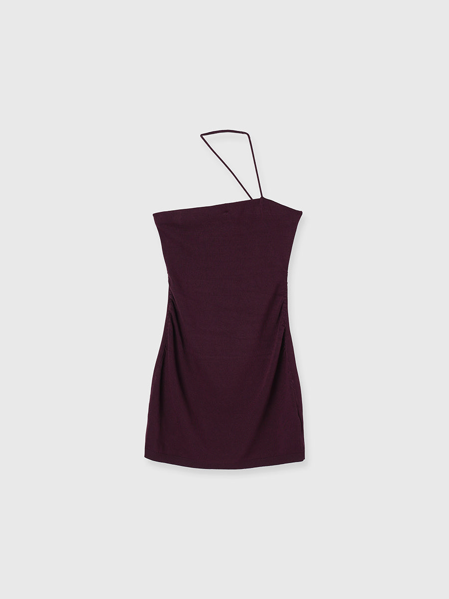 アニュアンス anuans ナローニットセットアップ （BURGUNDY） ナローニットセットアップ