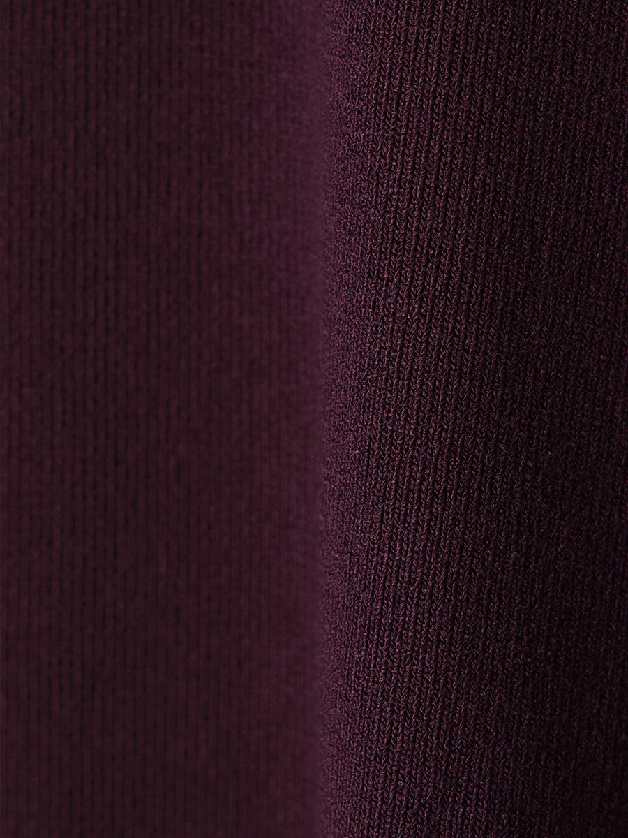 アニュアンス anuans ナローニットセットアップ （BURGUNDY） ナローニットセットアップ
