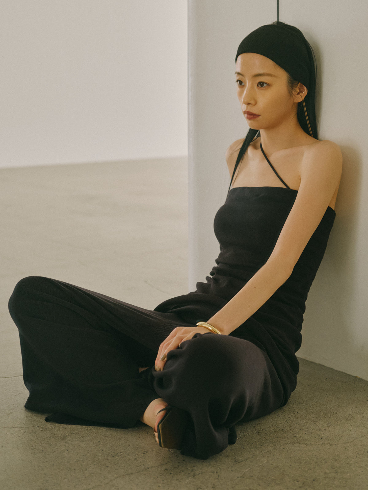 ninaアンゴラニット　セットアップ ナローニットセットアップ