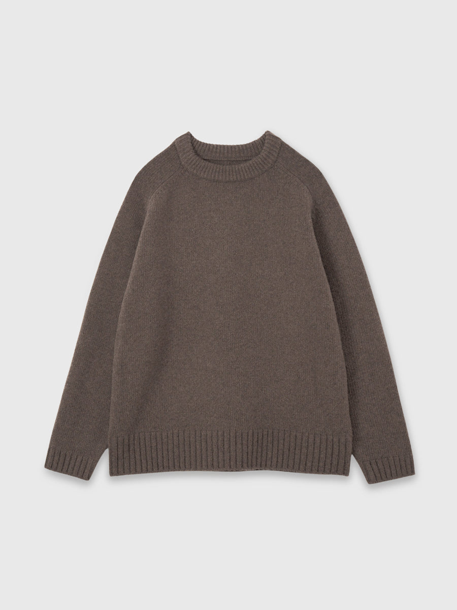 HAMILTONウールカシミヤクルーネックプルオーバー