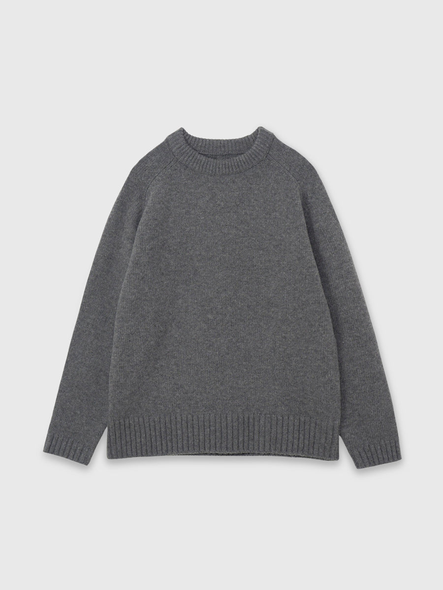 HAMILTONウールカシミヤクルーネックプルオーバー
