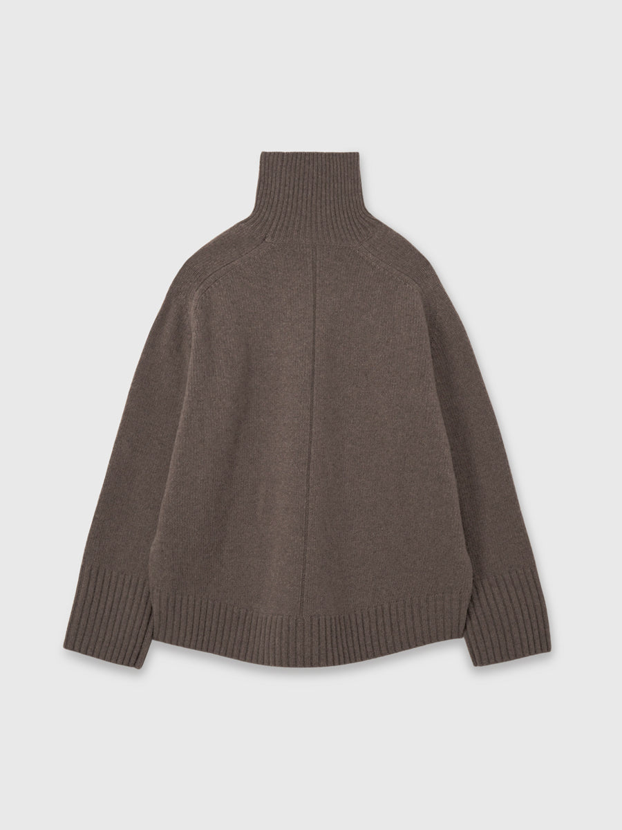 HAMILTONウールカシミヤタートルネックプルオーバー