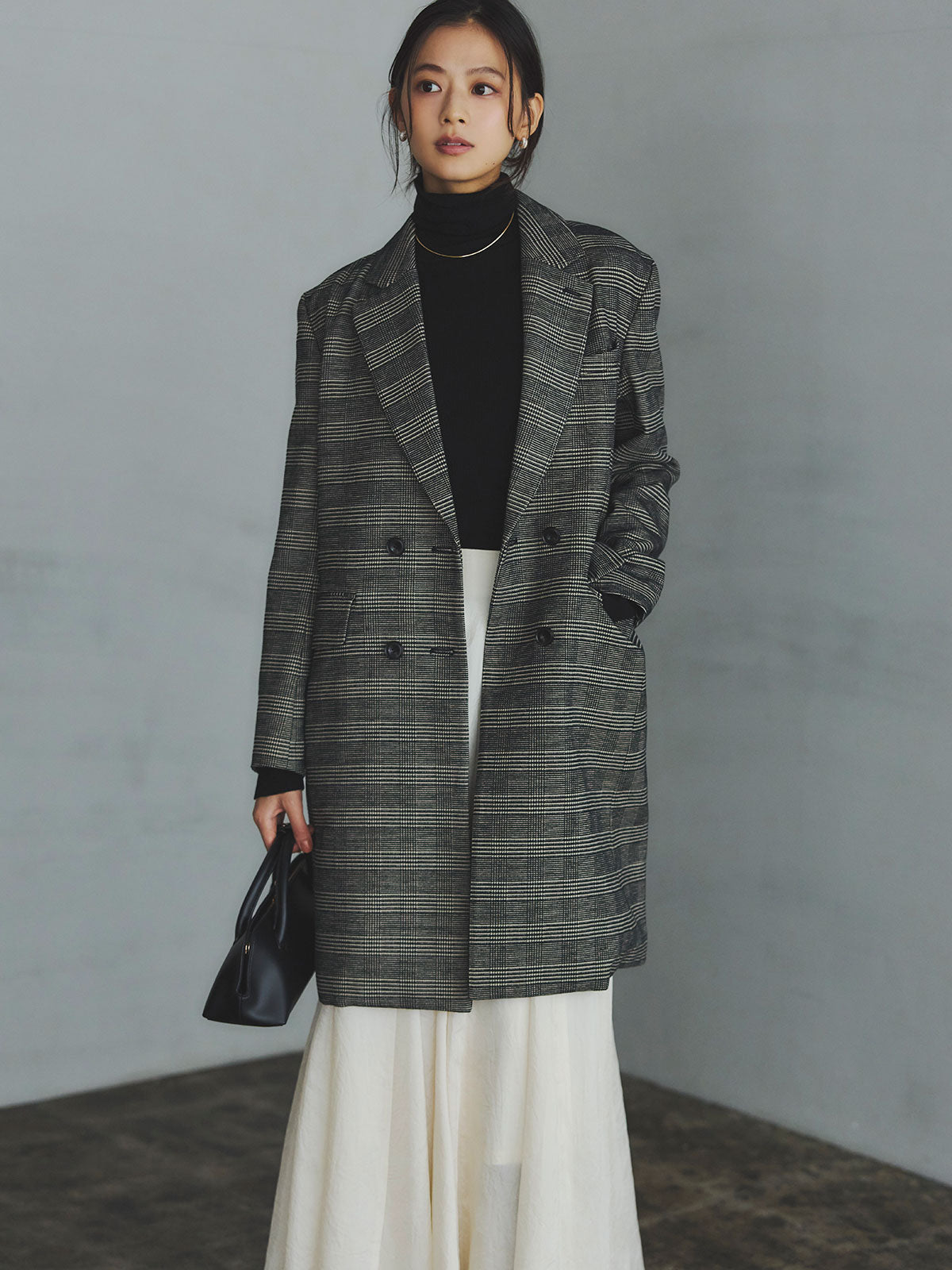 スラッシュリブニットトップス