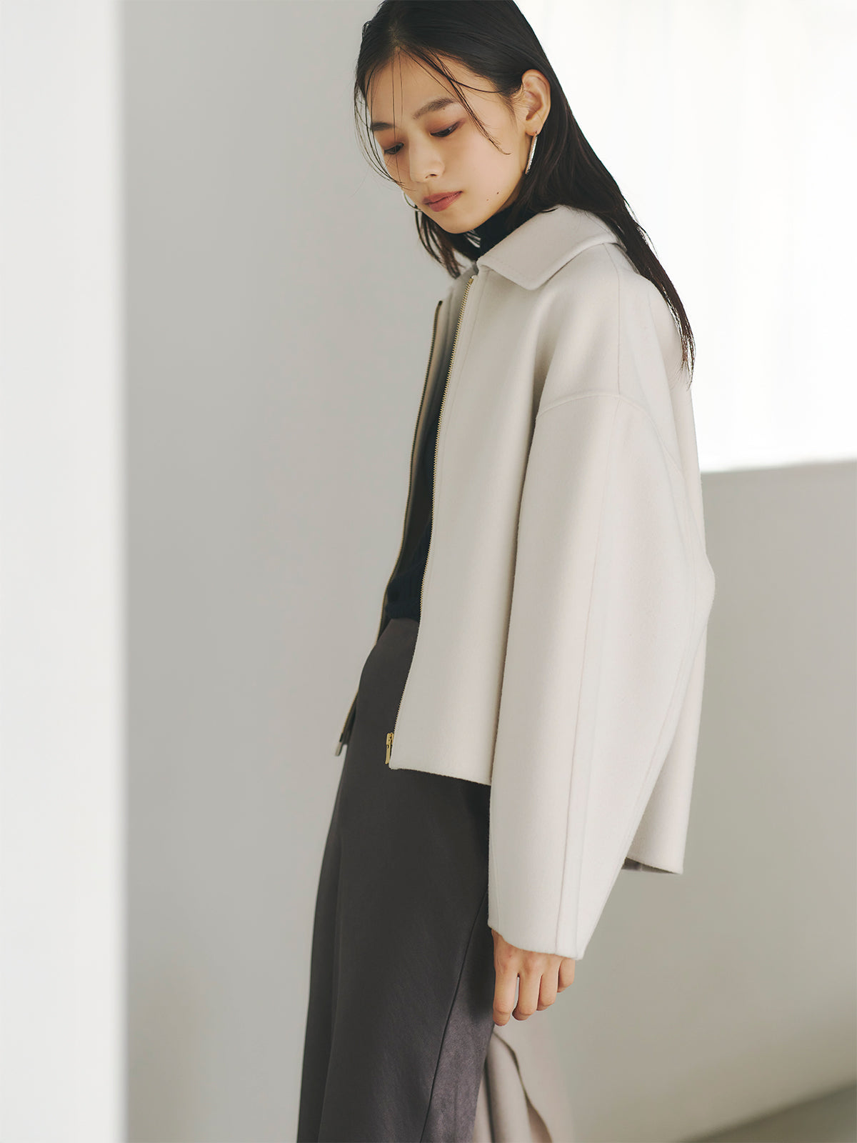 リバーウールショートコート