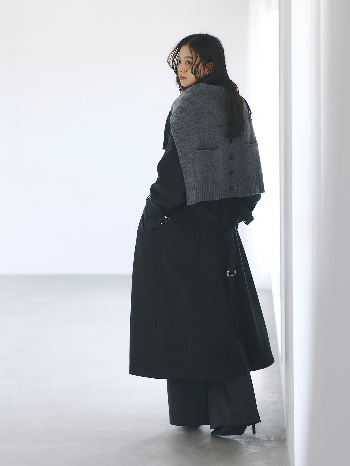ウールトレンチコート