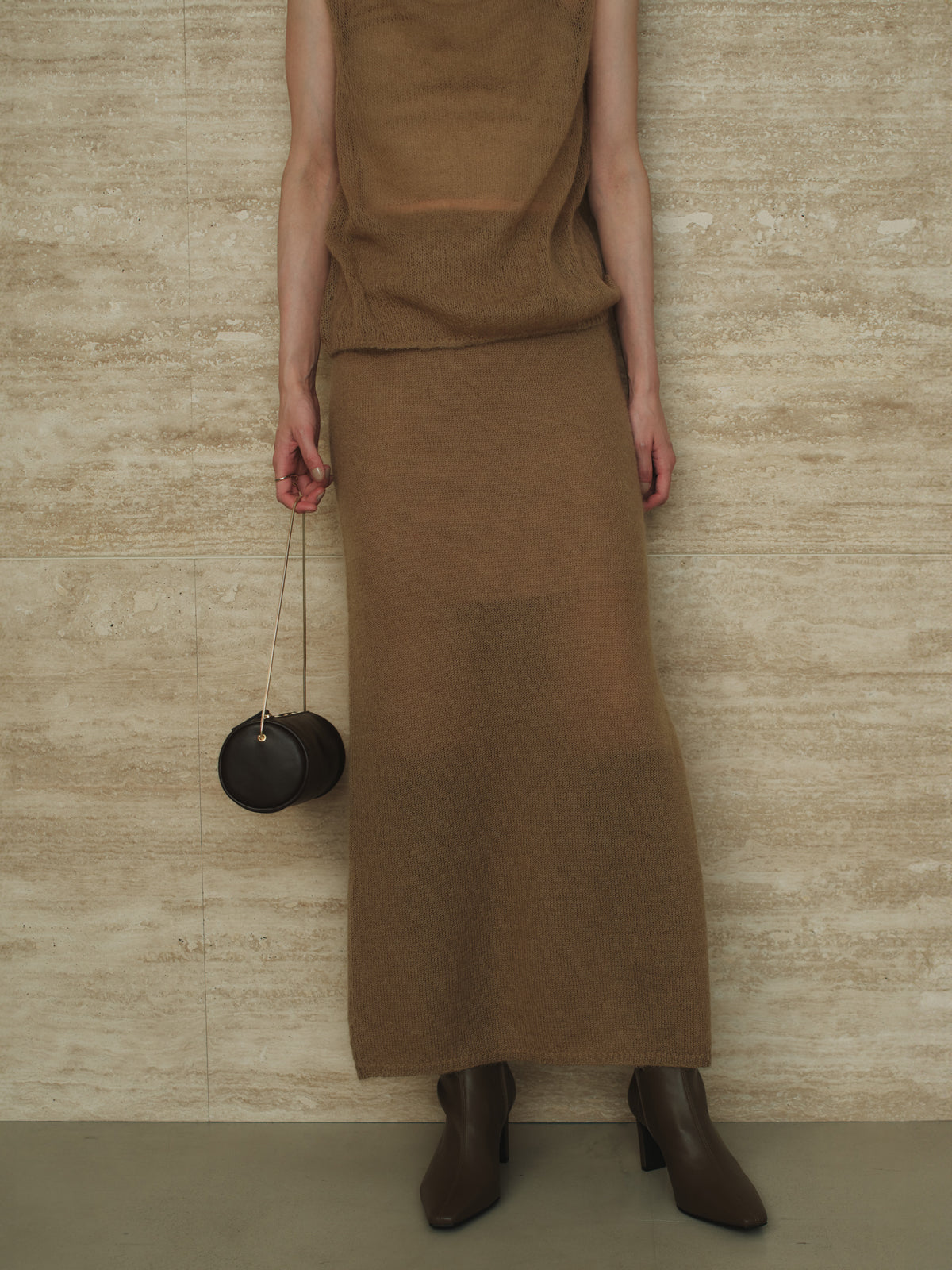 モヘアナロースカート