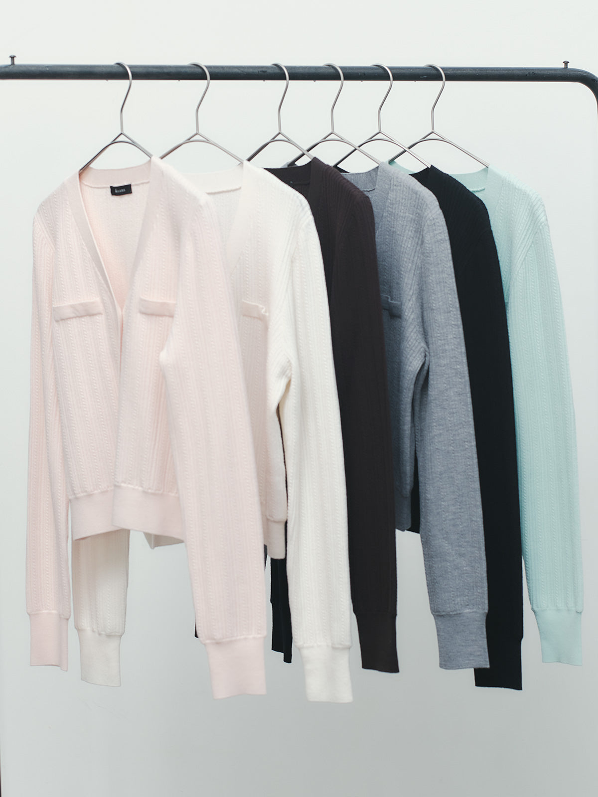 ラティスケーブルニットカーディガン