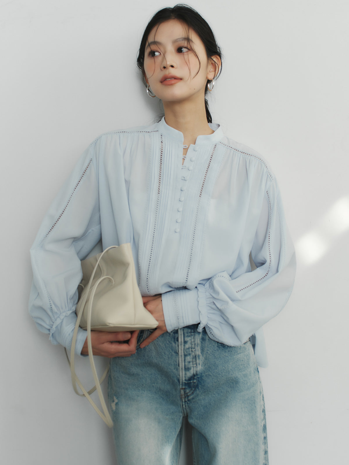 ダメージワイドデニム