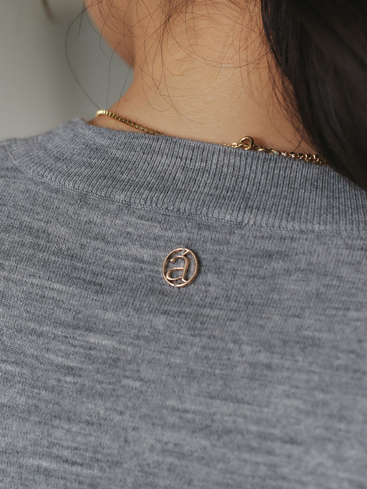 ハーフスリーブニットプルオーバー