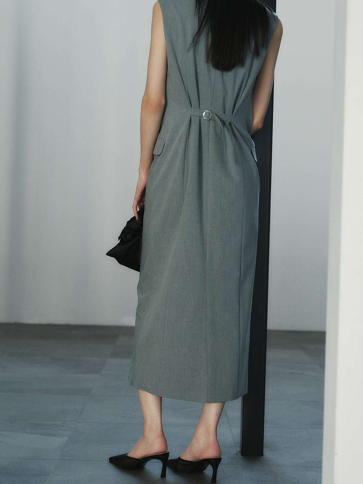 レイヤードジレワンピース