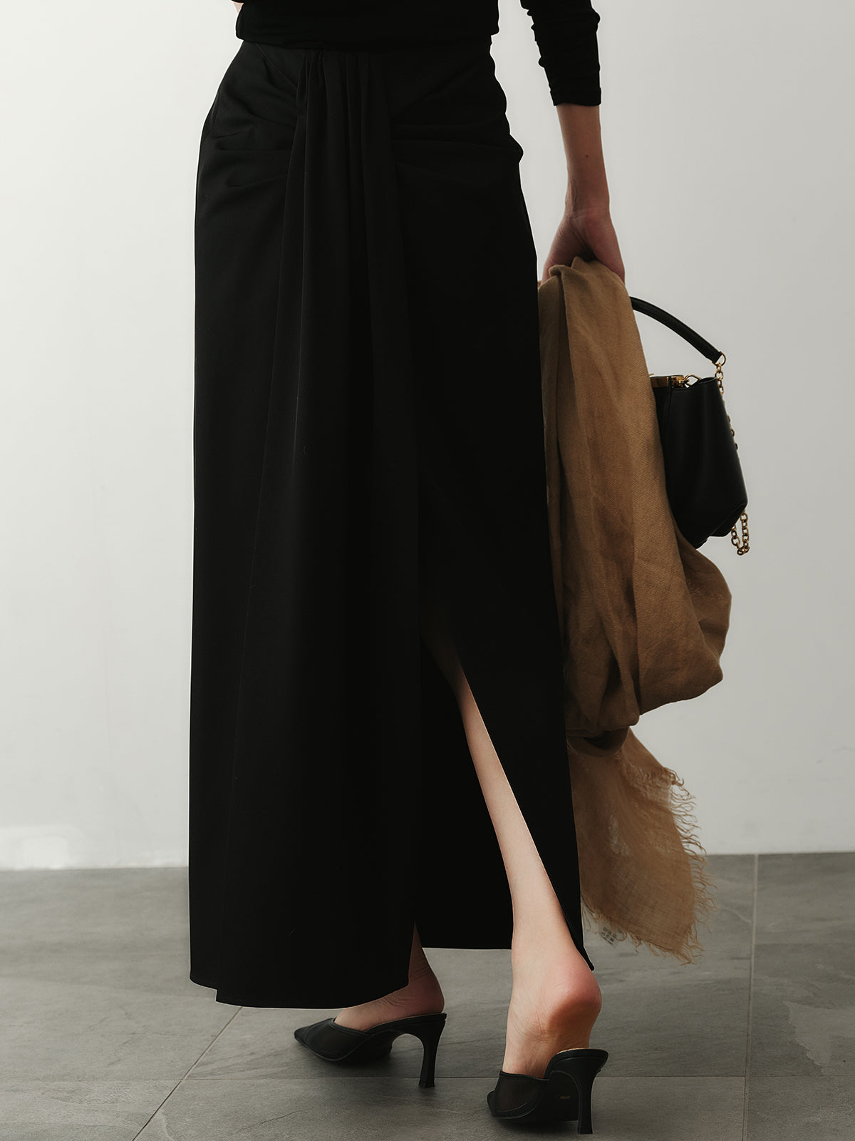 ドレープディティールスカート