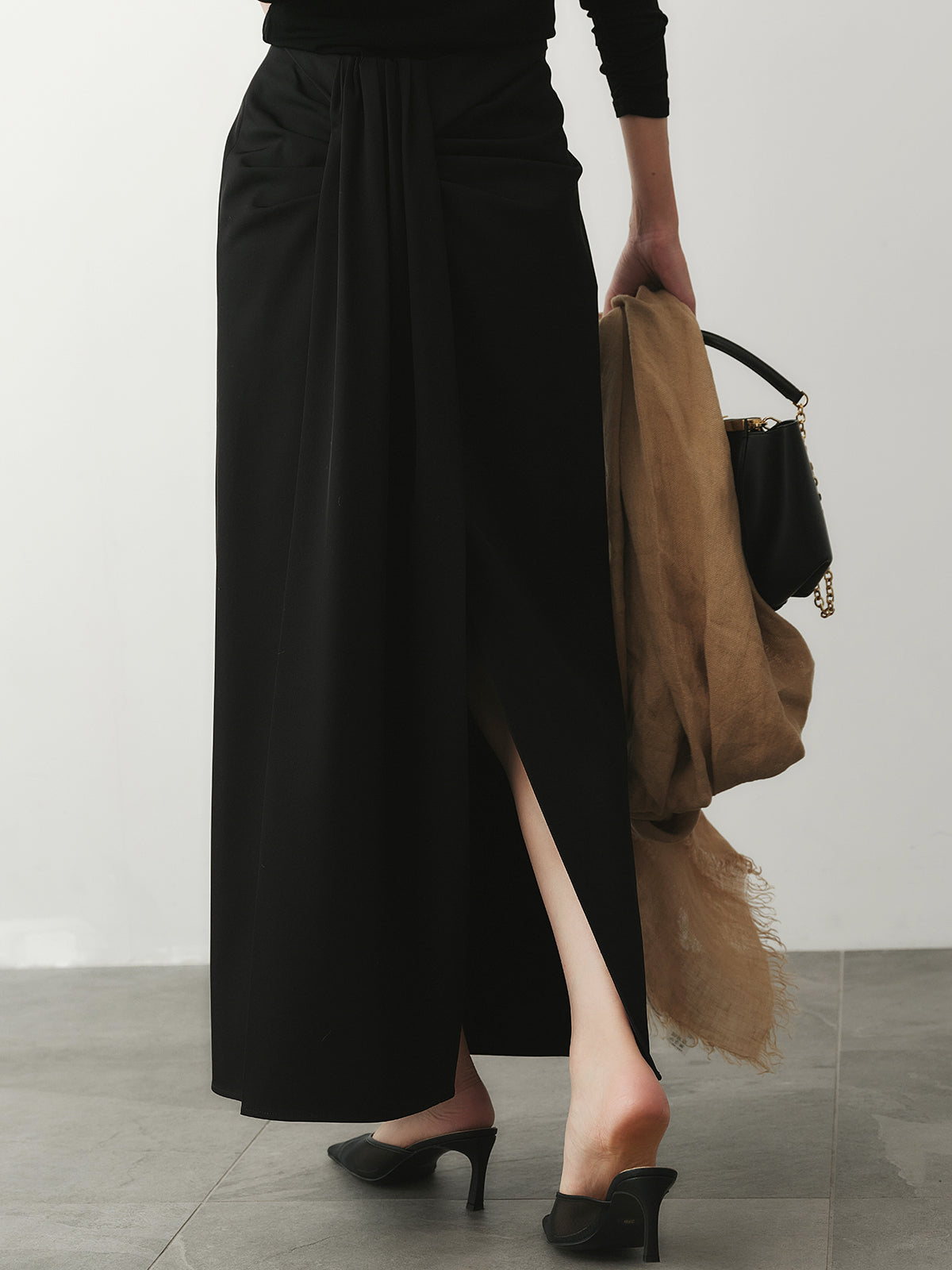 ドレープディティールスカート