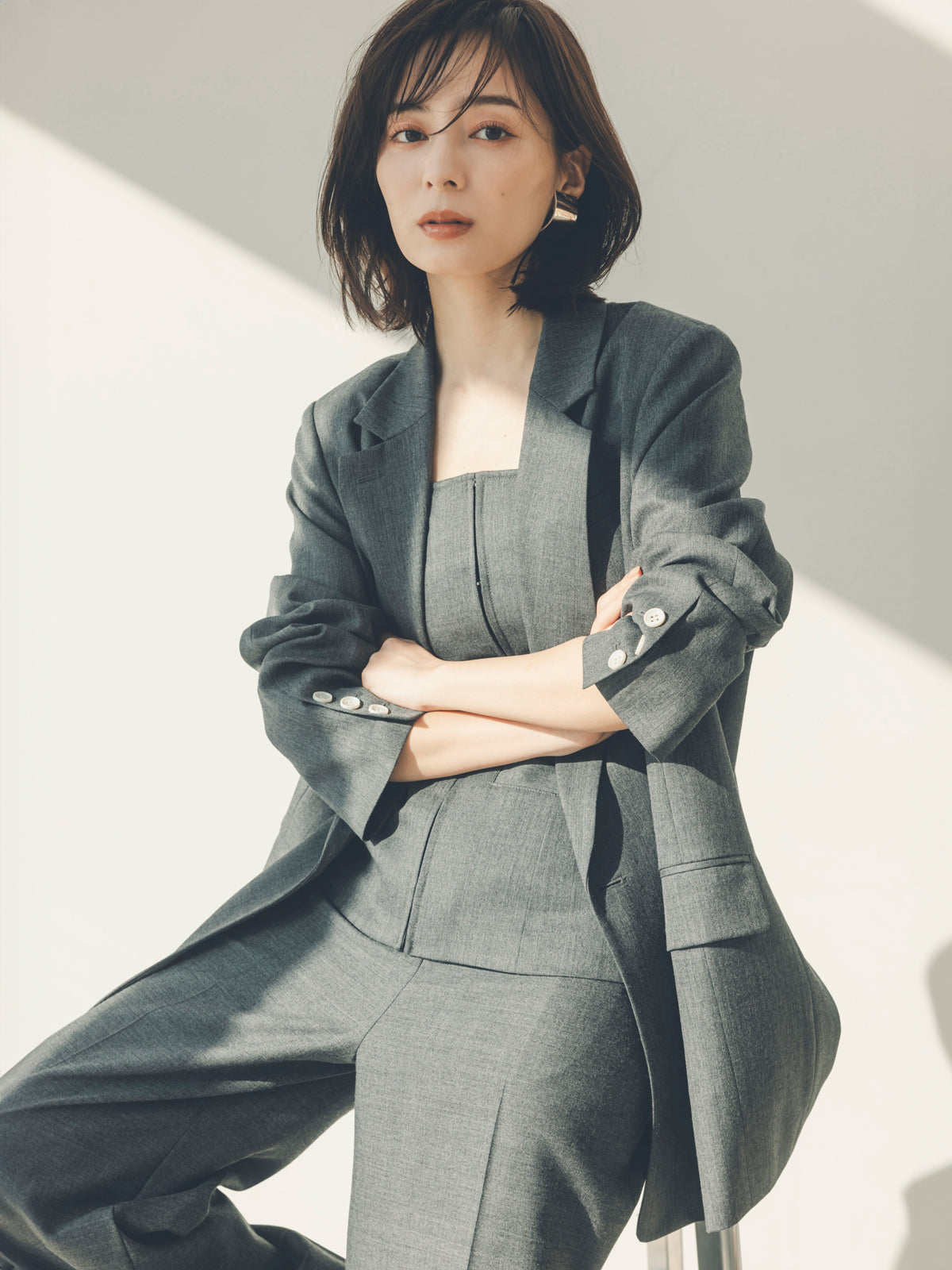 プレーティングメタルイヤリング