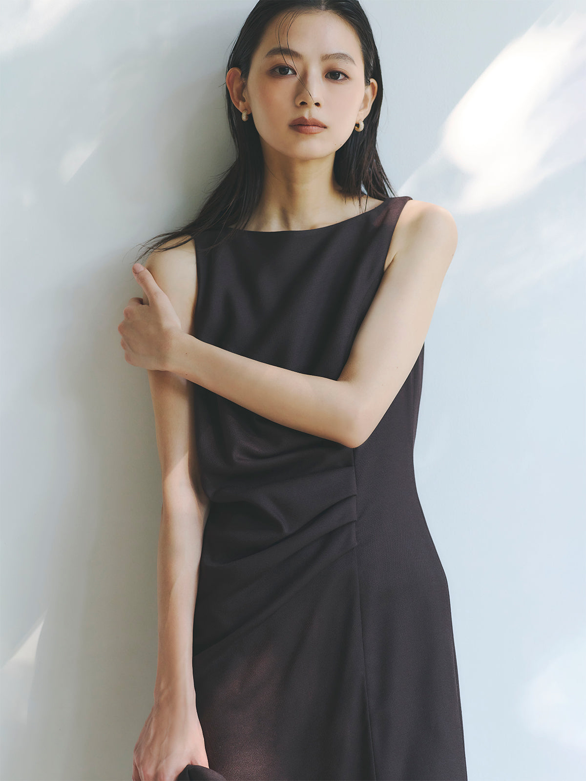 アシメタックナローワンピース