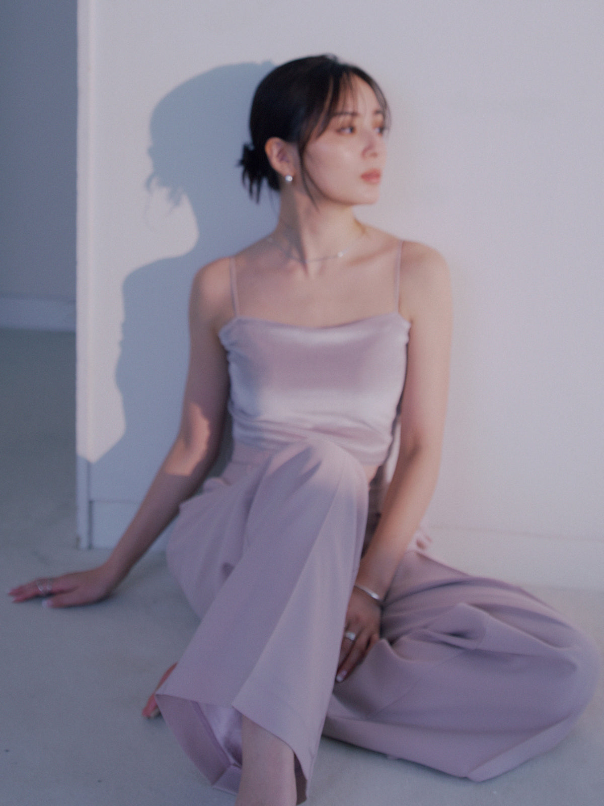 [OUR WACOAL×anuans] Cup-in Velour Short Camisole