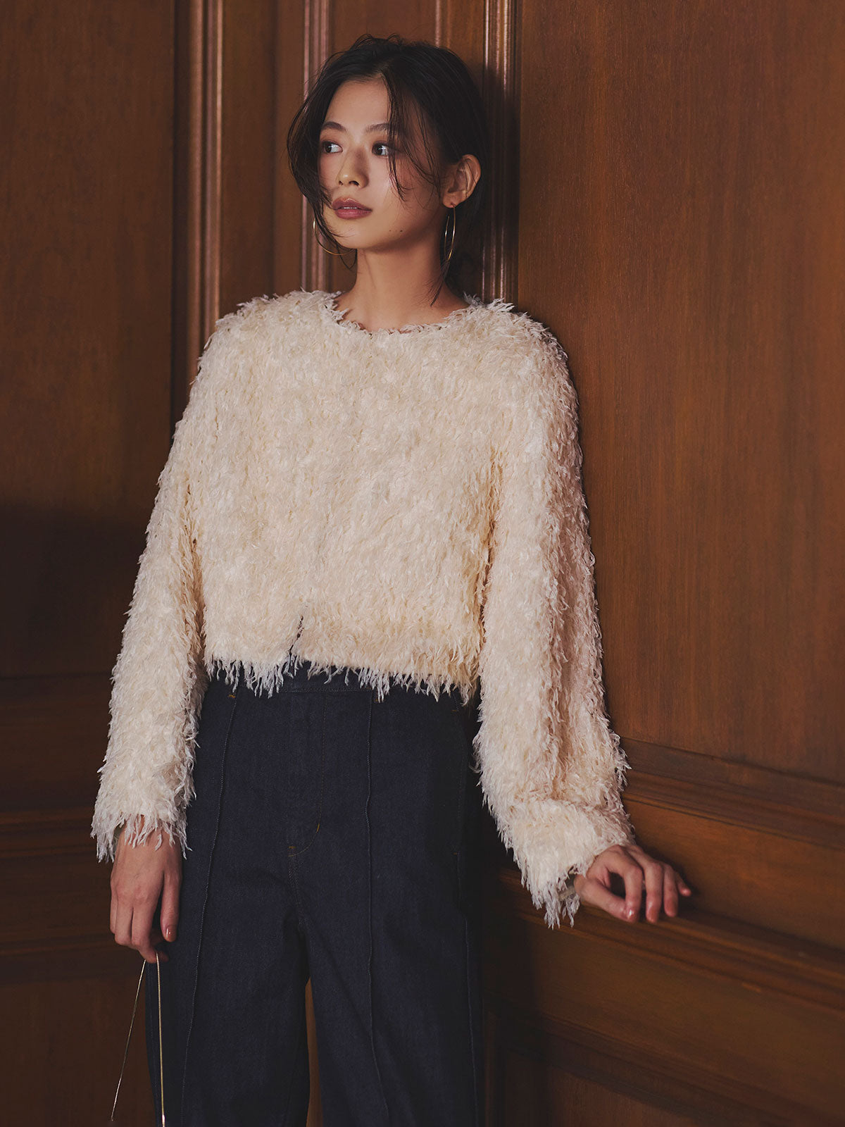 スリムフィットストレートデニム