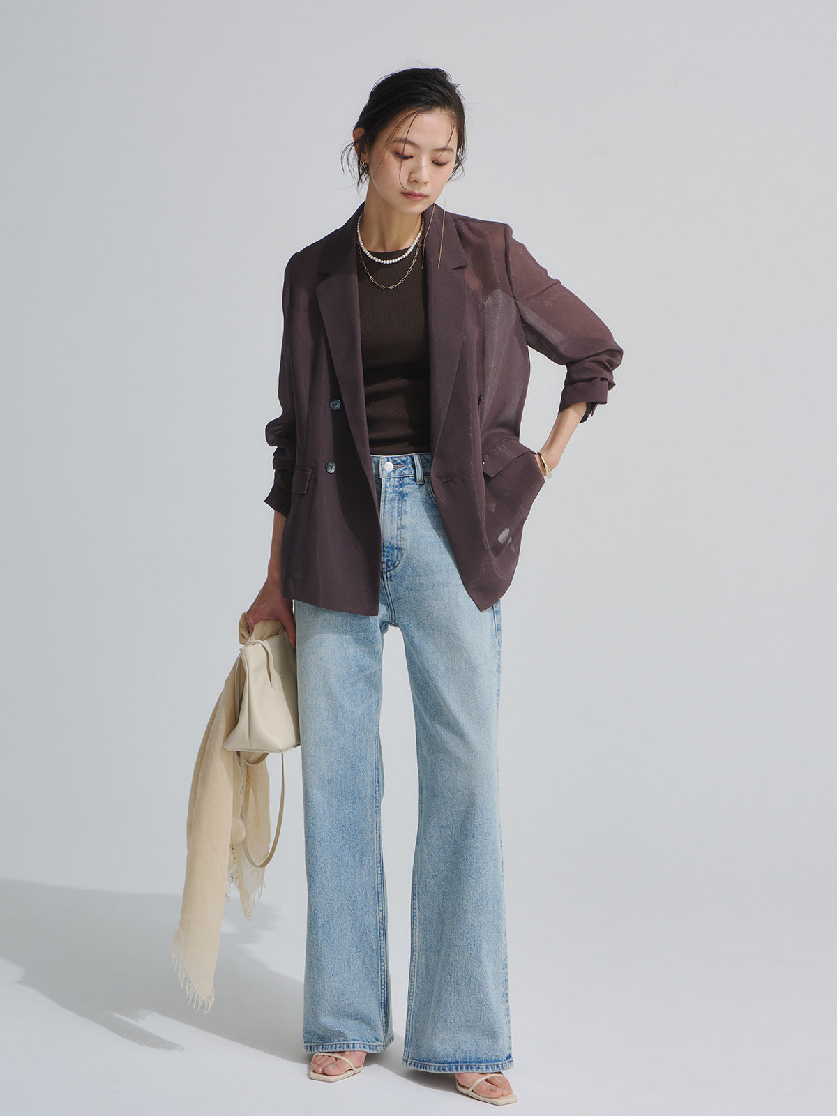 オーナメントレースダブルジャケット