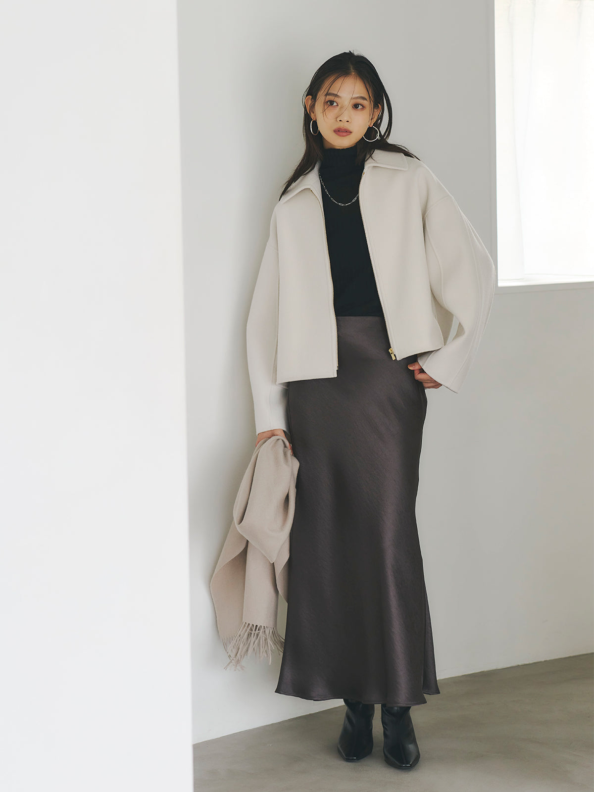 リバーウールショートコート