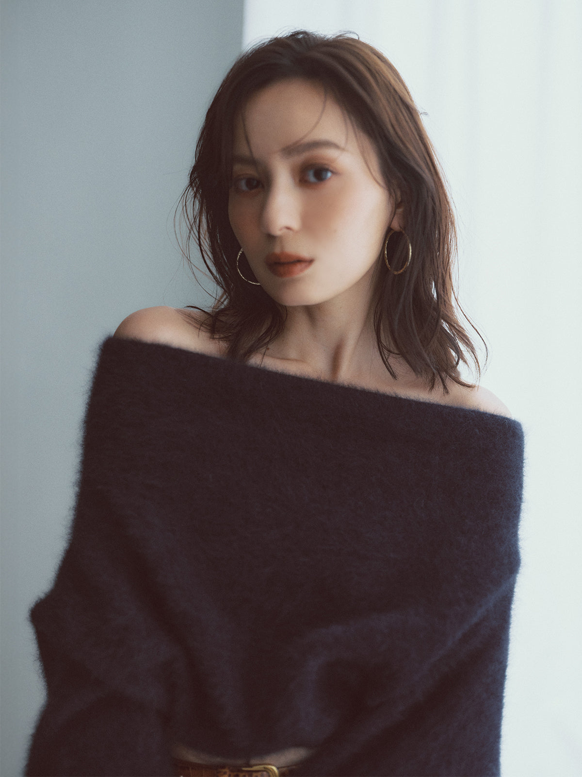 ラクーンフォックスオフショルニットプルオーバー