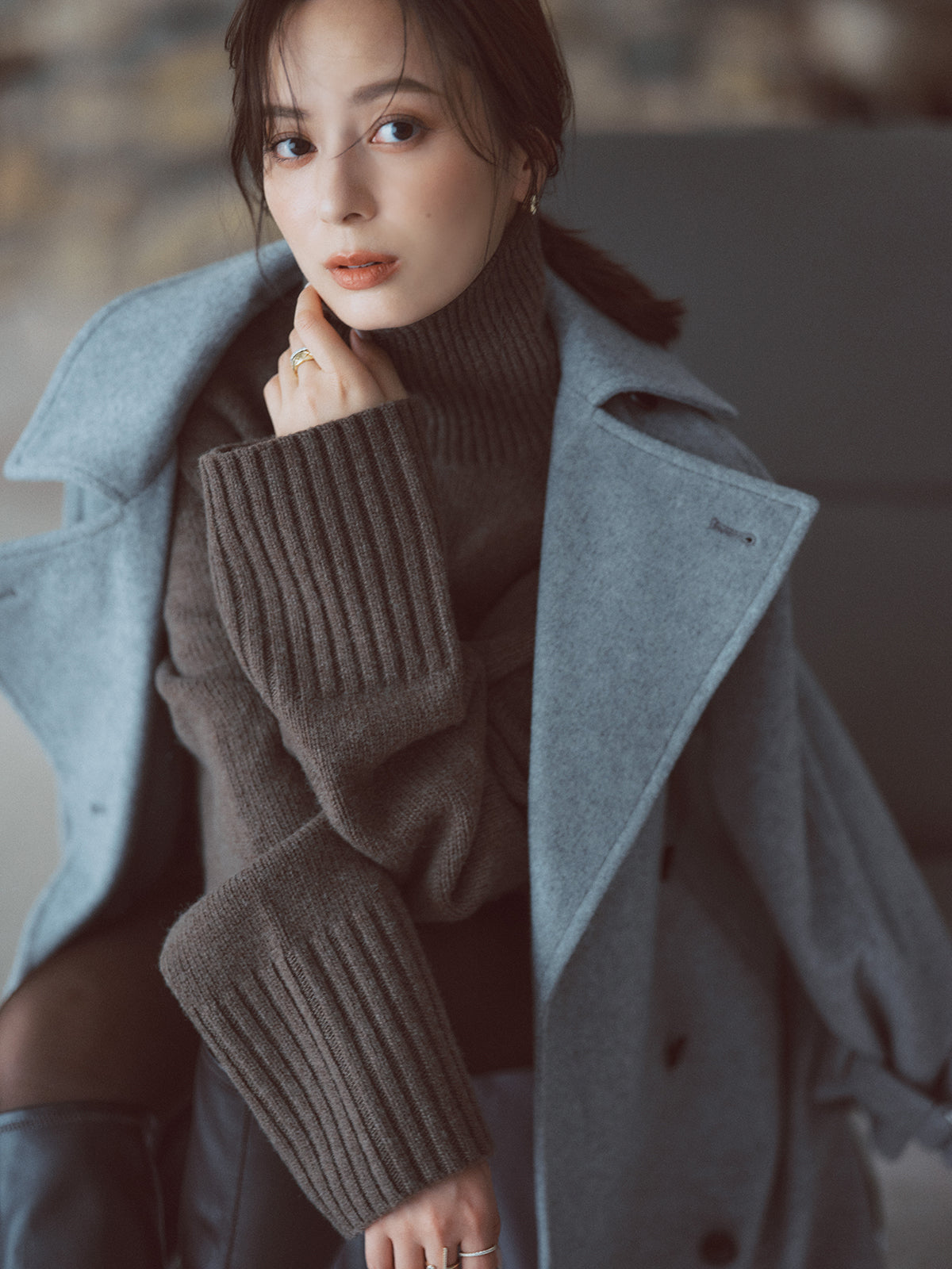 ウールトレンチコート