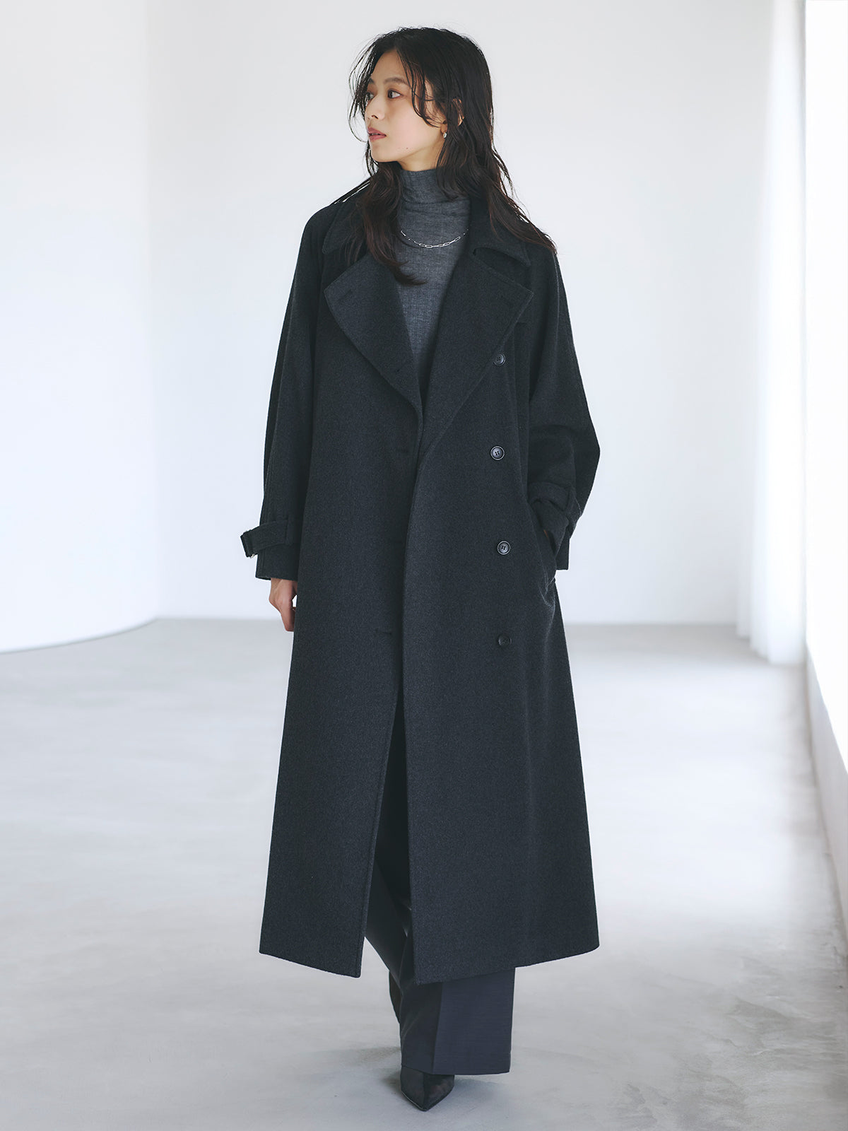 カシミヤ100シアータートルネックプルオーバー