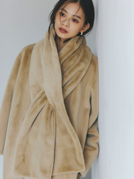 新品タグ付 アメリヴィンテージ ECO FUR SHAWL エコファーショール 新品タグ付 アメリヴィンテージ ECO FUR SHAWL エコファーショール