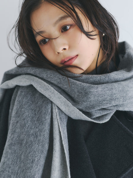 ダブルフェイスウールストール