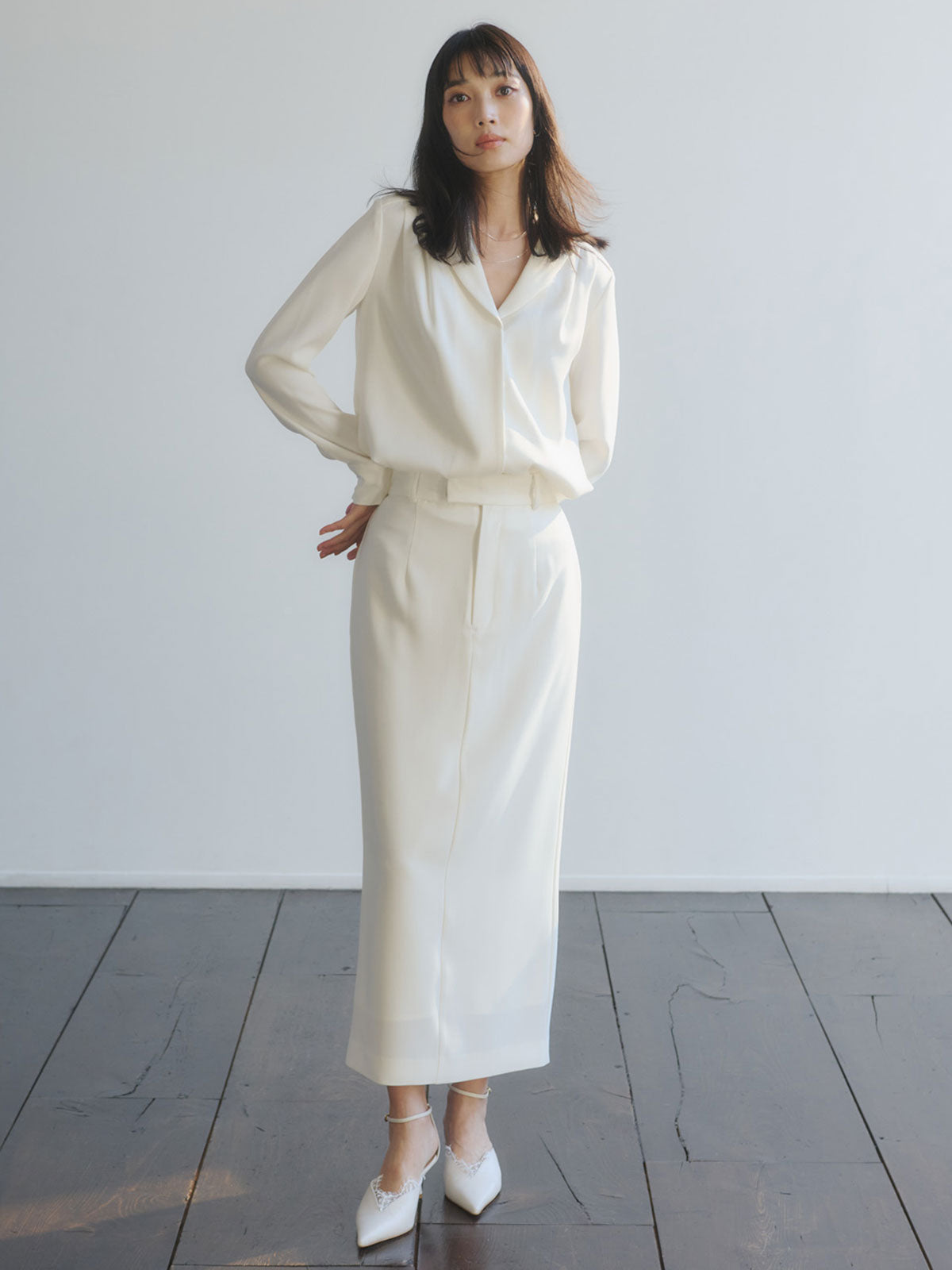 ダブルサテンナロースカート