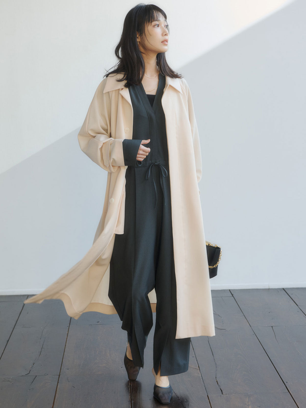 バンドカラーオールインワン