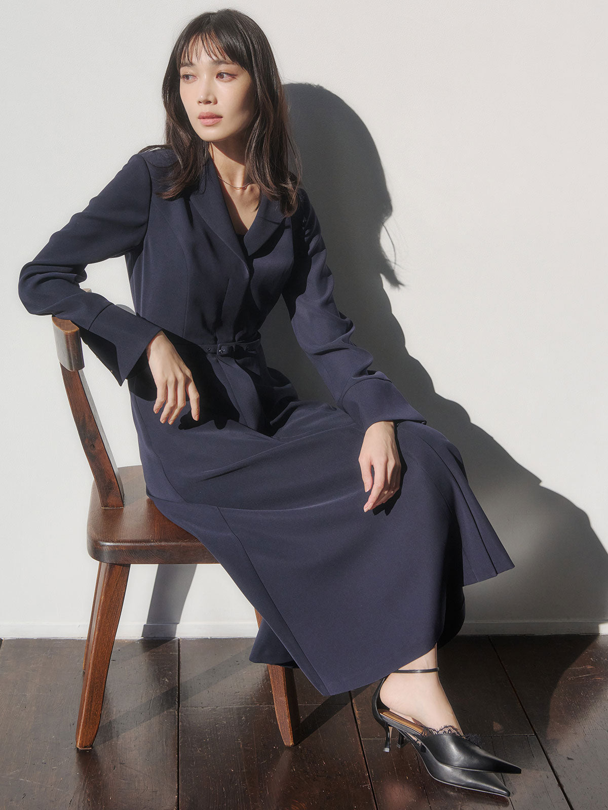 ダブルサテングレースワンピース