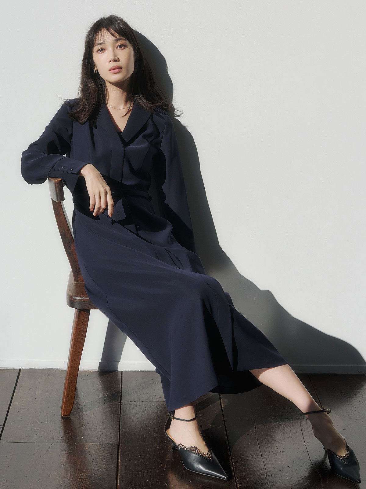 ダブルサテングレースワンピース