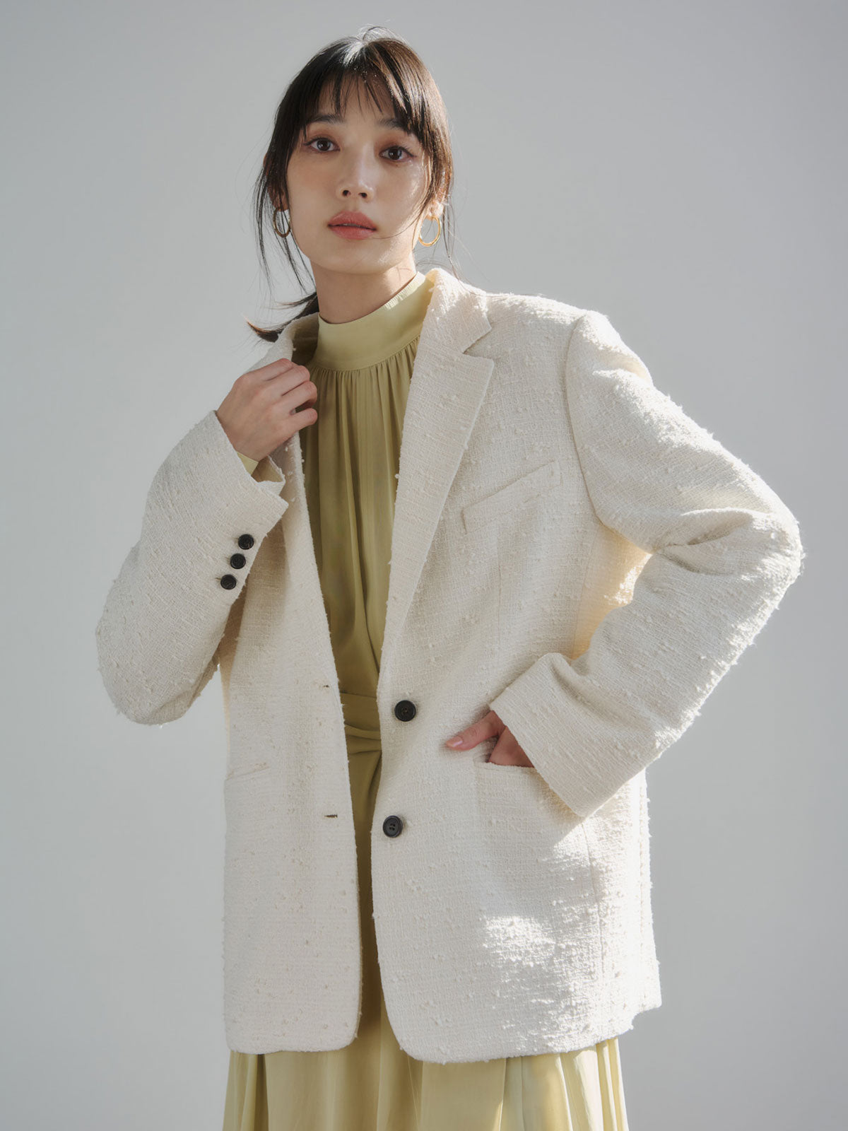 キュプラコットンワンピース