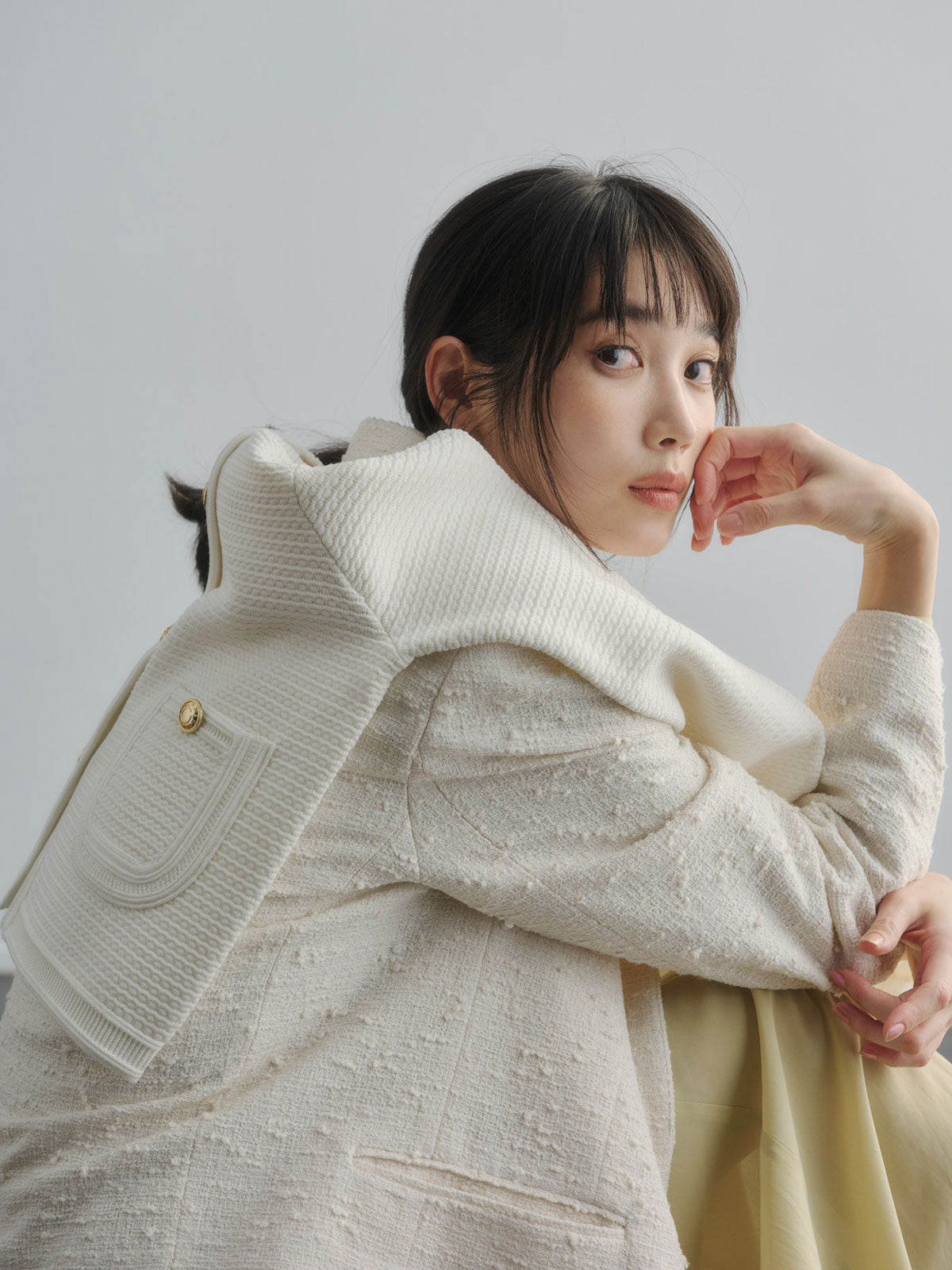 ジャケット・アウター anuans anuans（アニュアンス） ジャケット ノーカラージャケット 「WEB限定