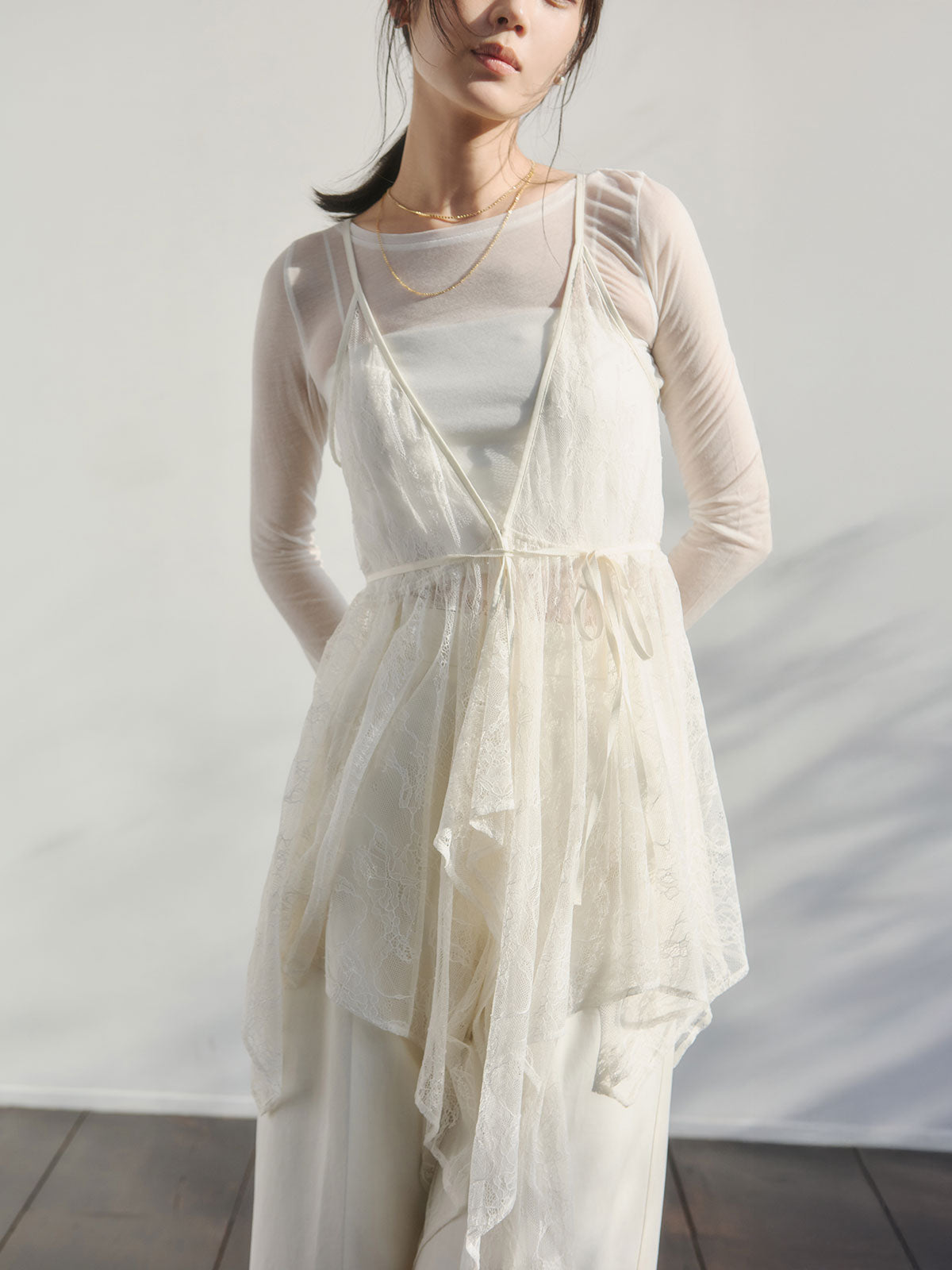 シアーコンパクトロングTシャツ