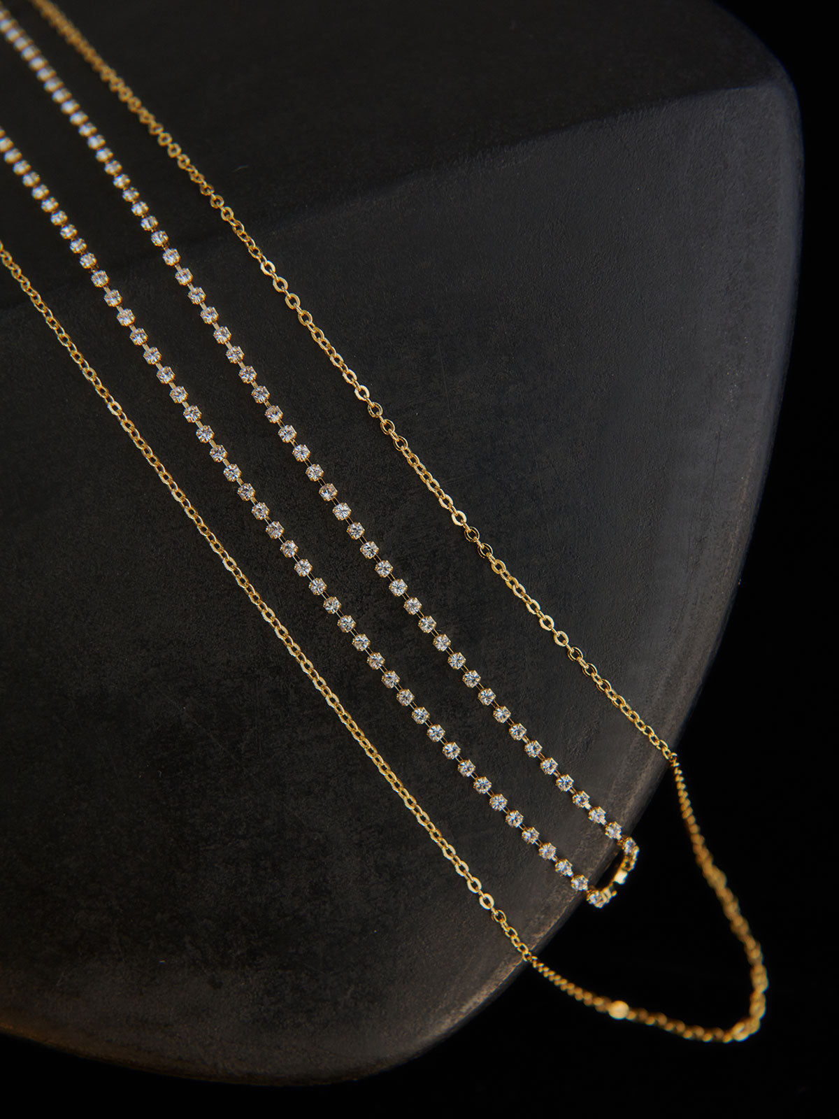 2way ダイヤレーンネックレス